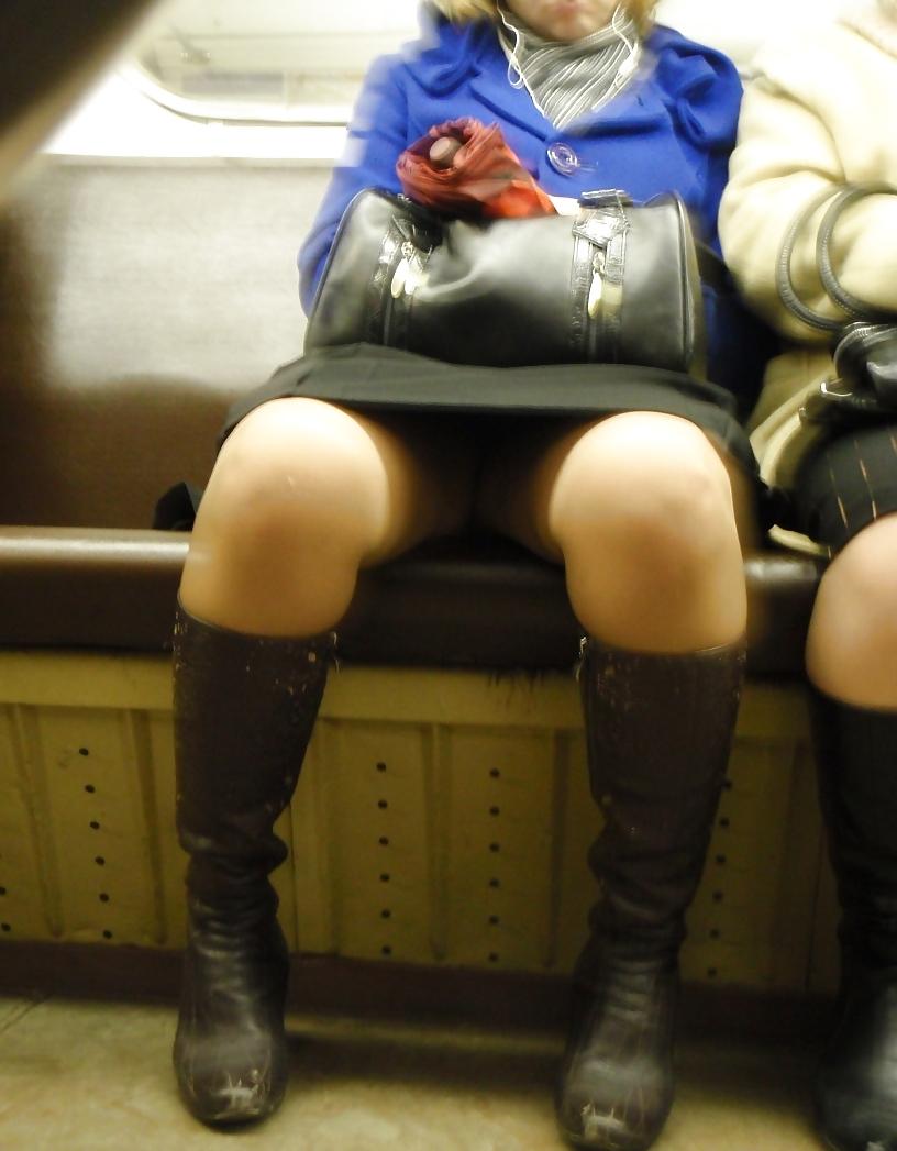 20P Sexy legs from train #1