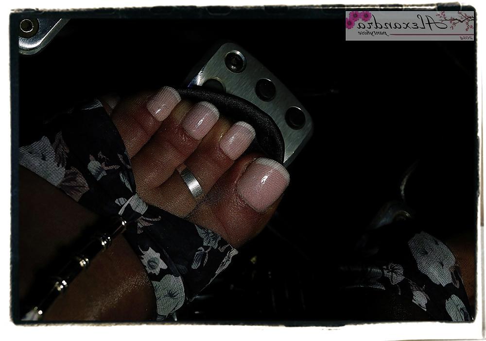 18P FETISH in my car  pedal pumping