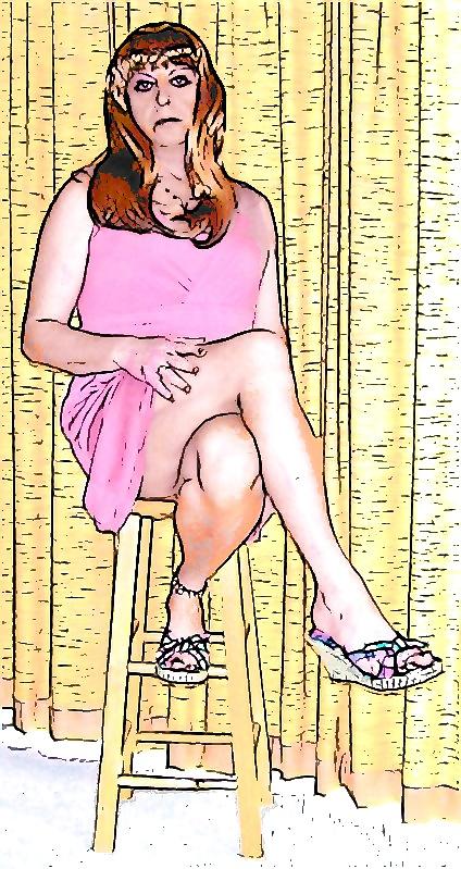 10P Cartoon Sissy Slut