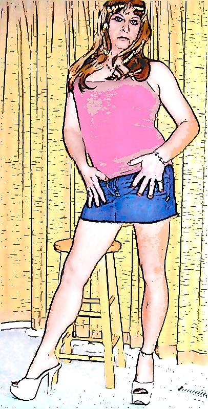 10P Cartoon Sissy Slut