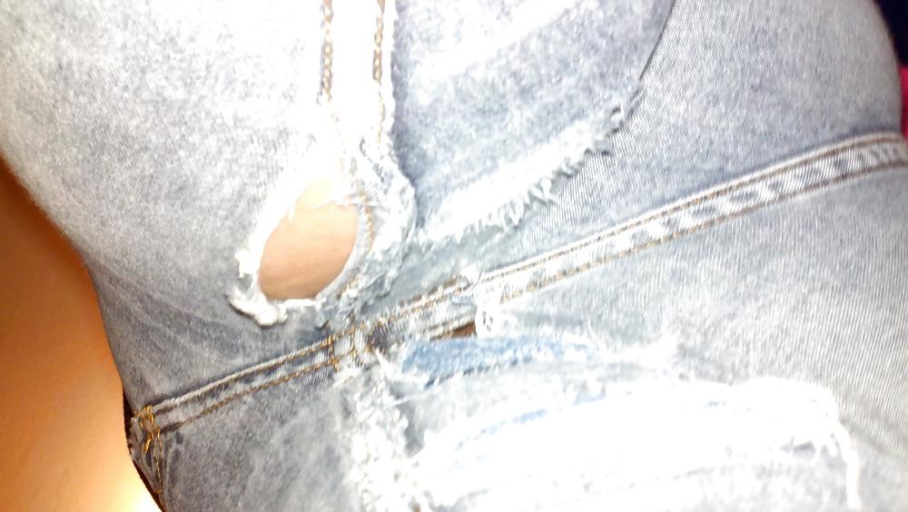 16P She came home from work in these