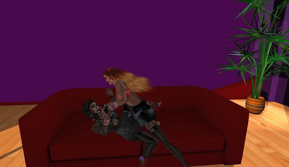 25P Dominatrix vs Dominatrix Cat fight