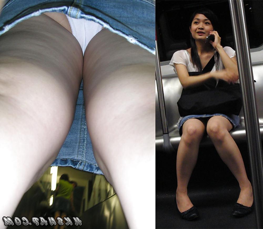 7P Asian girl upskirt