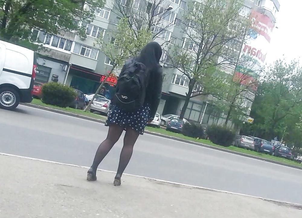 12P Spy sexy skirt, feet, legs and nylon romanian