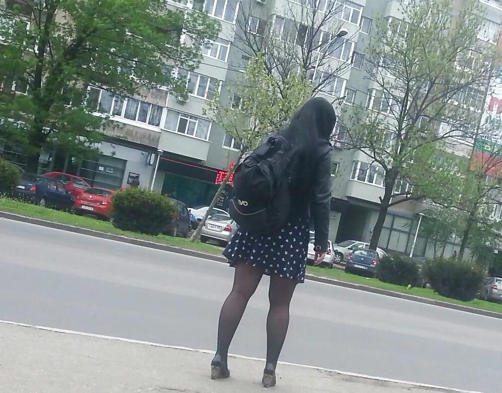 12P Spy sexy skirt, feet, legs and nylon romanian
