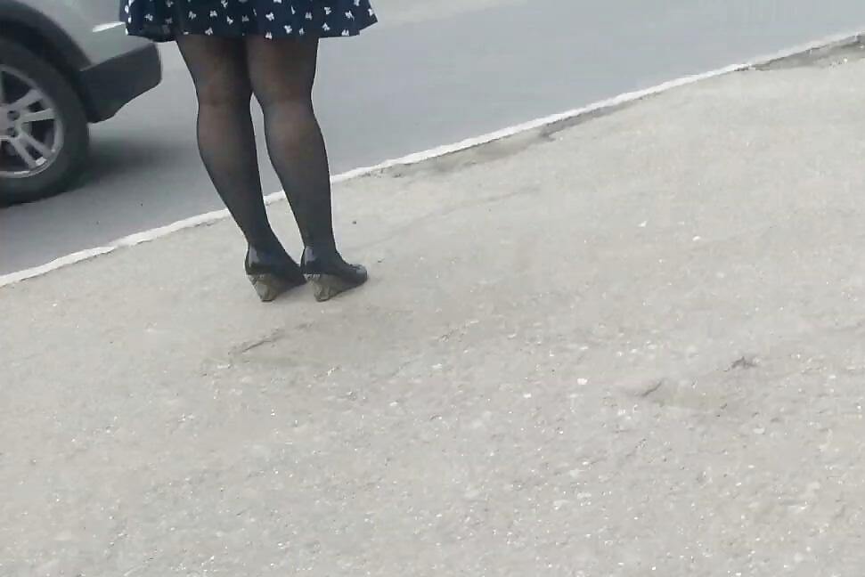 12P Spy sexy skirt, feet, legs and nylon romanian