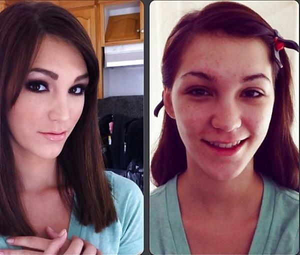 25P Porn actresses before and after makeup 2