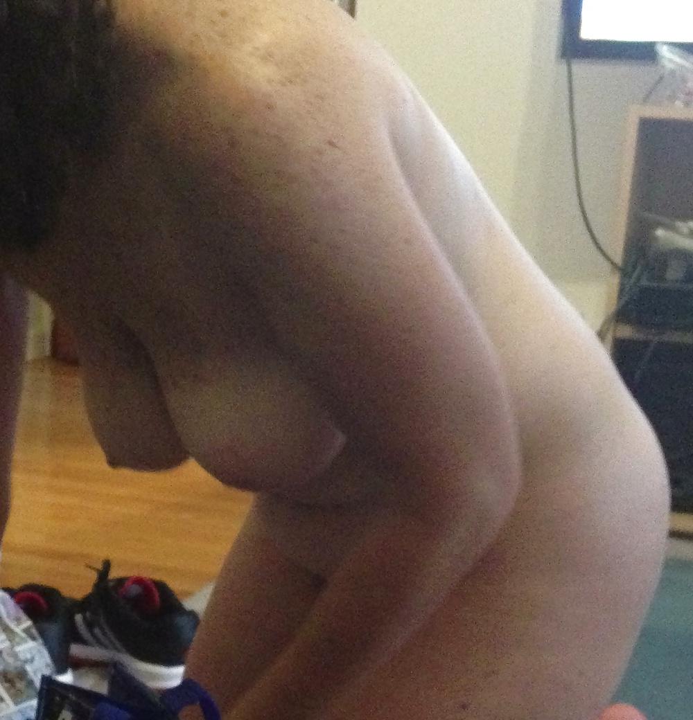 13P Hairy Pussy and Saggy Mature Tits of My Wife