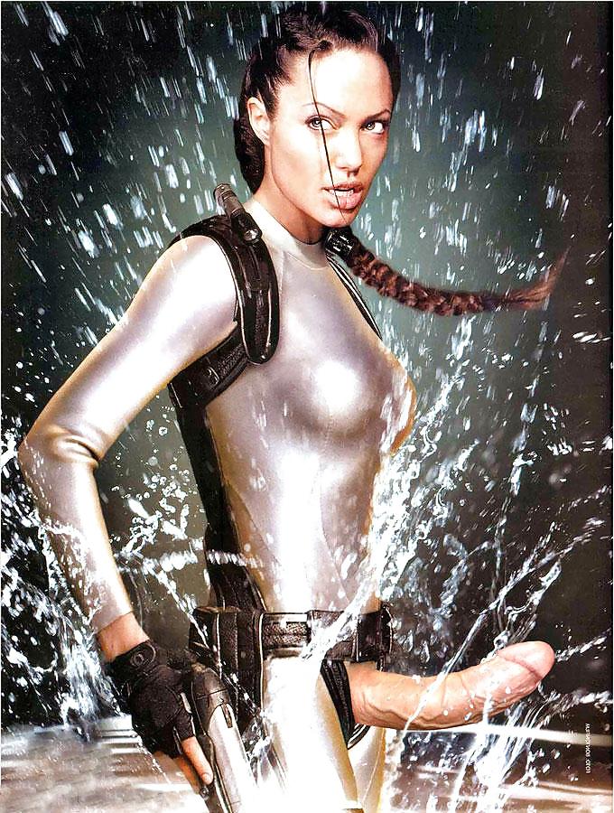 25P Angelina Jolie as shemale
