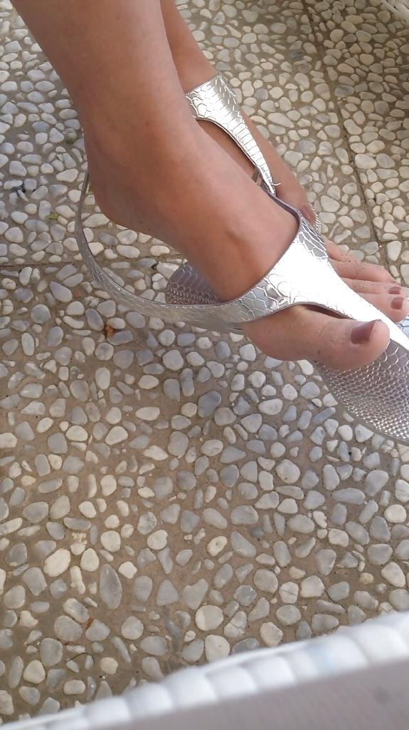 21P Sister in law with my wife's sandals