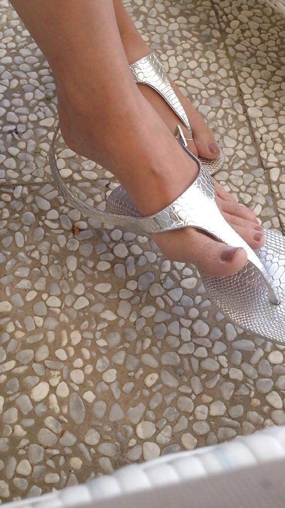 21P Sister in law with my wife's sandals