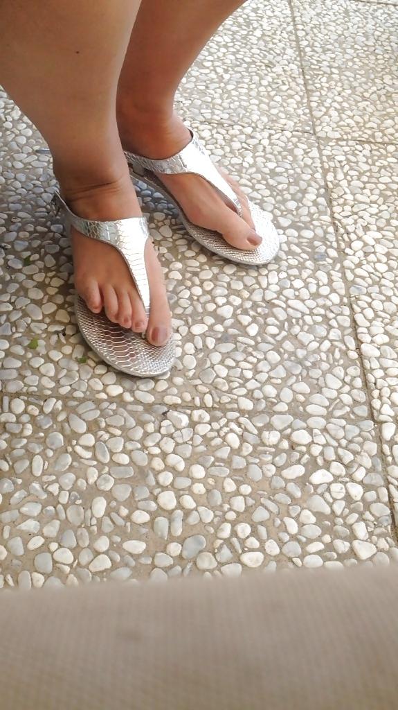 21P Sister in law with my wife's sandals