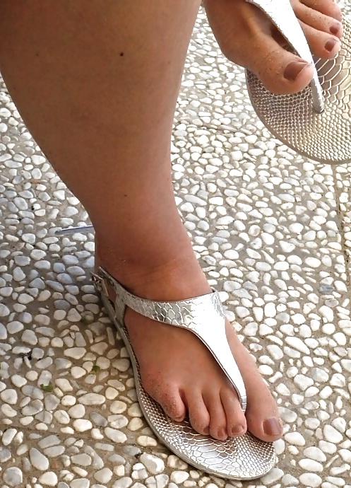 21P Sister in law with my wife's sandals
