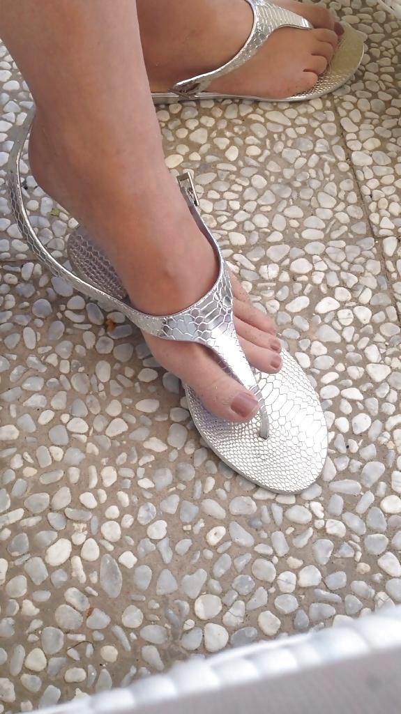 21P Sister in law with my wife's sandals