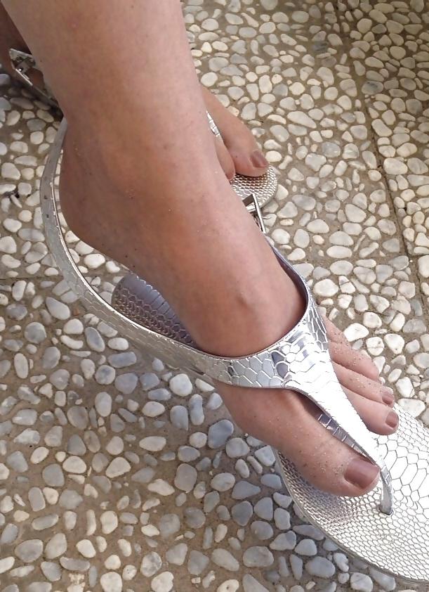 21P Sister in law with my wife's sandals