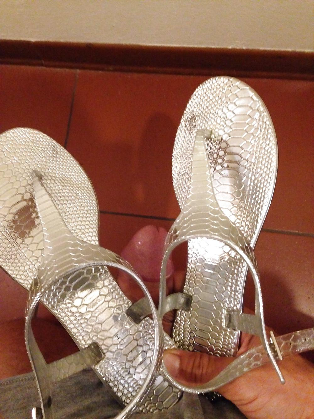 21P Sister in law with my wife's sandals