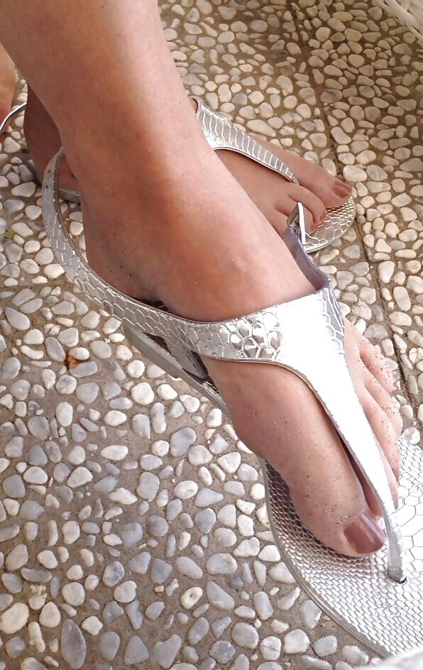 21P Sister in law with my wife's sandals