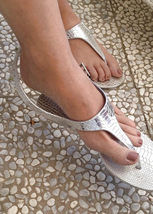 21P Sister in law with my wife's sandals