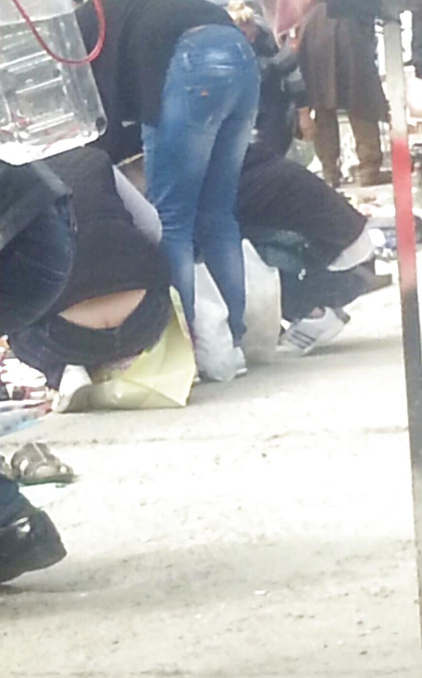 10P Spy old + young panties and ass romanian
