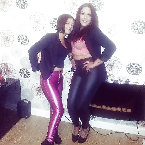 25P Shiny & wetlook leggings