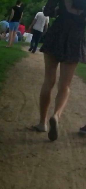 22P Spy old + young feet and skirt romanian