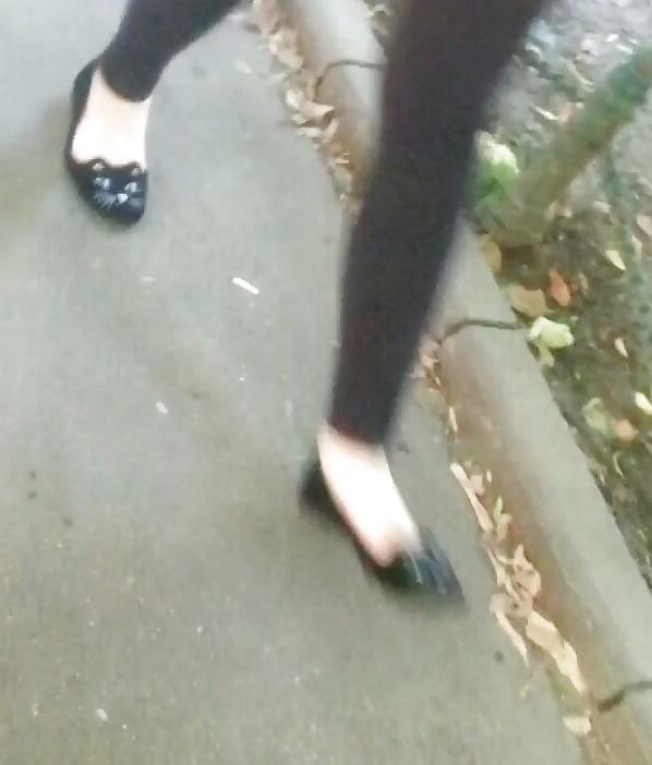 22P Spy old + young feet and skirt romanian