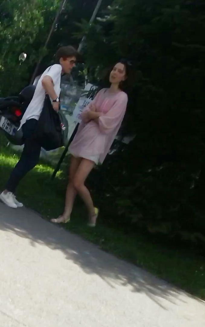 22P Spy old + young feet and skirt romanian