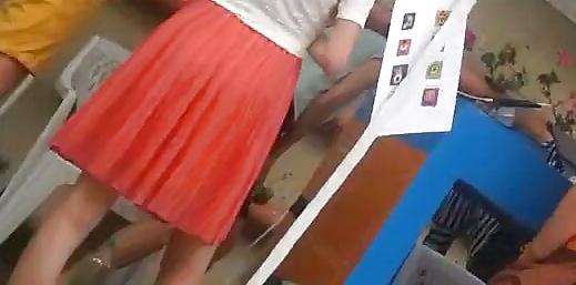 22P Spy old + young feet and skirt romanian