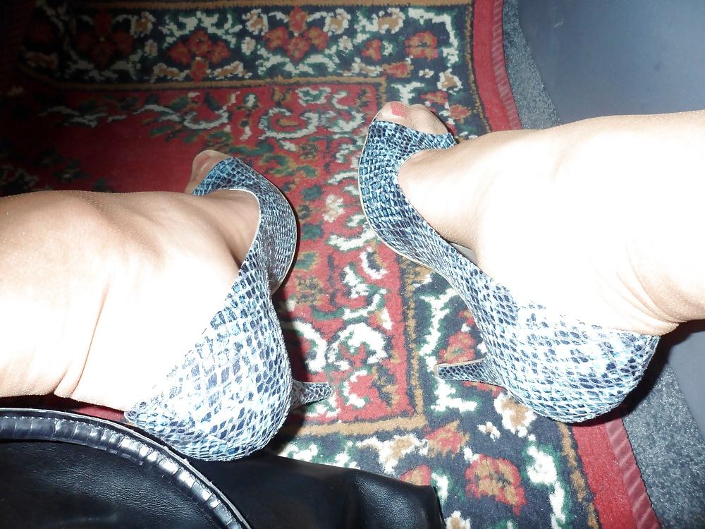 11P Stockings and Feet in the car
