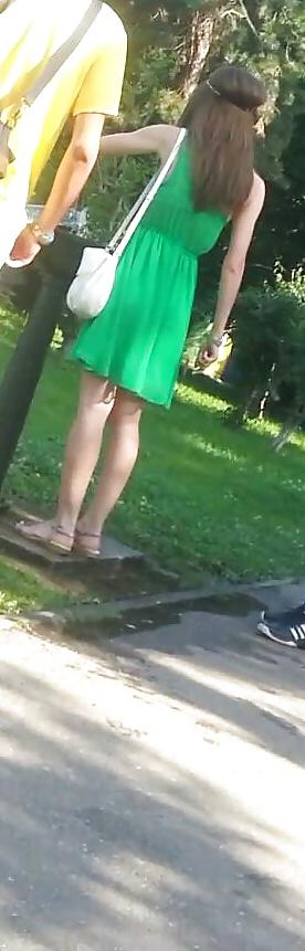 25P Spy sexy teens skirt and feet romanian