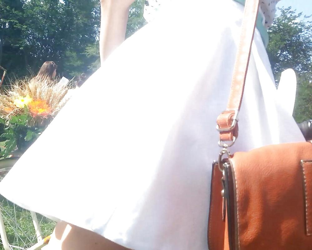 25P Spy sexy teens skirt and feet romanian