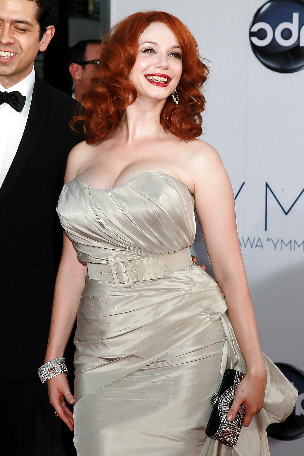 15P Christina Hendricks - Emmy Bust Show
