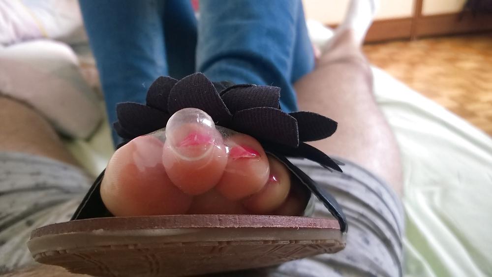 19P Condom feet sexy soles