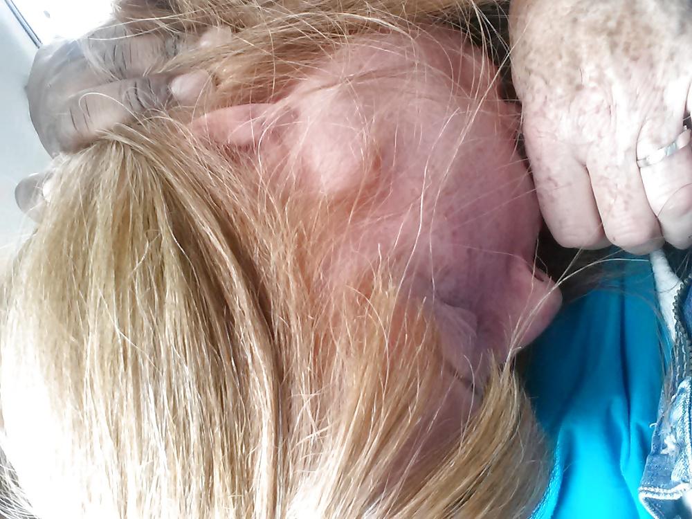 16P Married Redhead with Freckles car suck