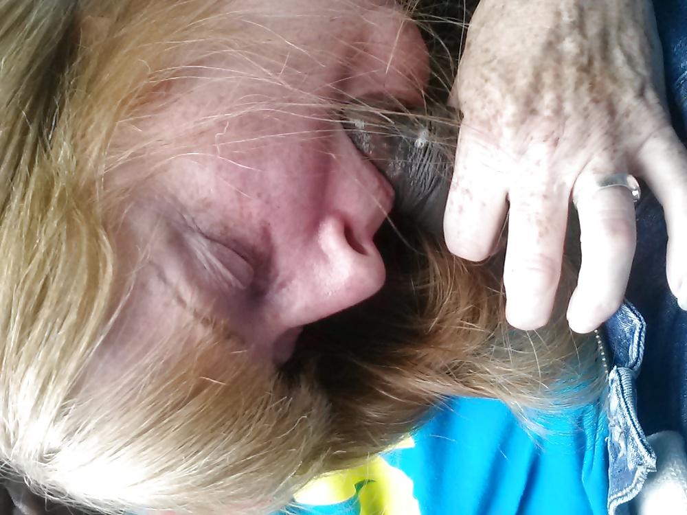 16P Married Redhead with Freckles car suck