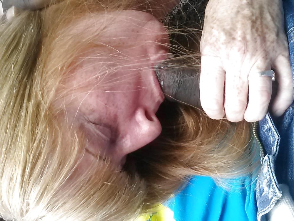 16P Married Redhead with Freckles car suck