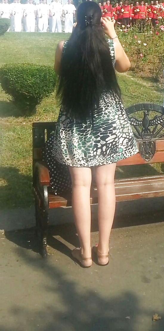 19P Spy sexy teens skirt romanian