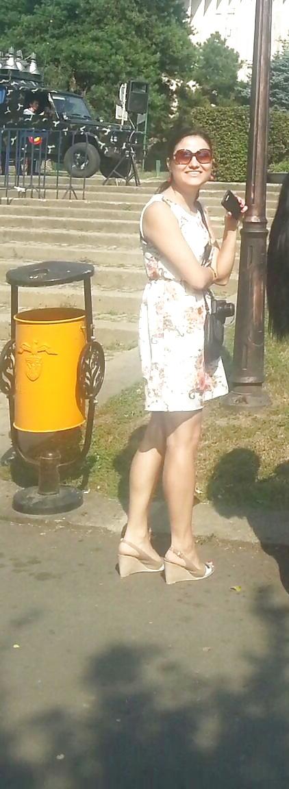 19P Spy sexy teens skirt romanian
