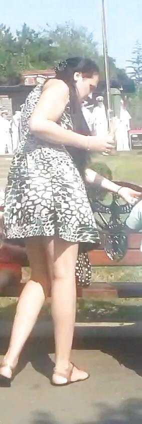 19P Spy sexy teens skirt romanian