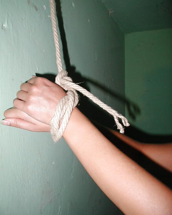 24P A proper panty gagged girl
