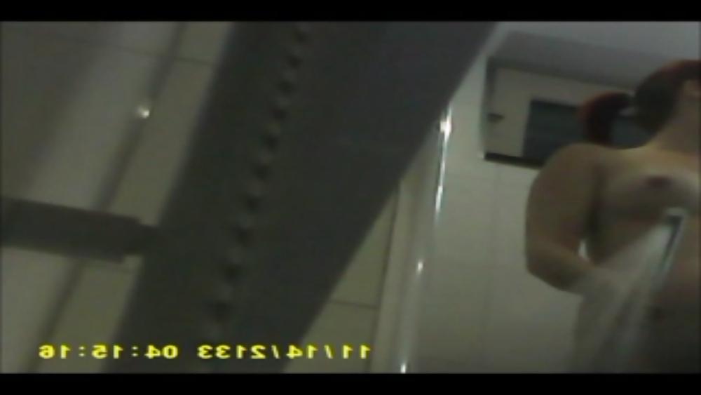 7P Stepsister in law spy shower