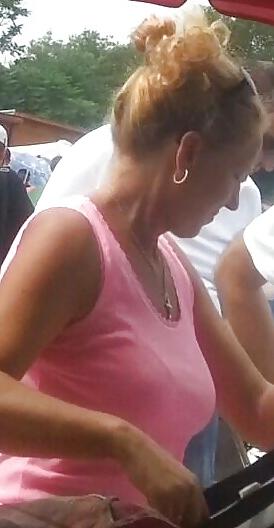 21P Spy sexy bust old + young romanian