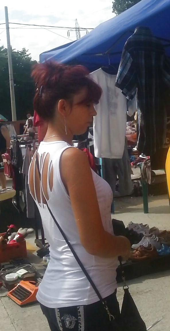 21P Spy sexy bust old + young romanian