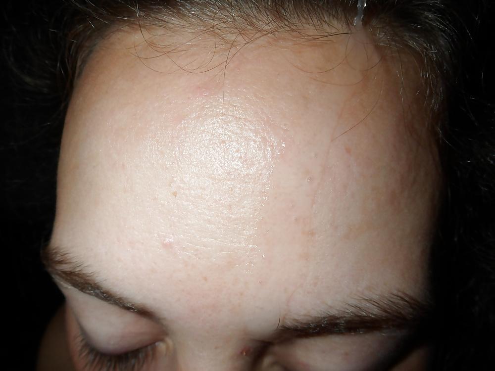 20P Cum all over her face hair tits and body