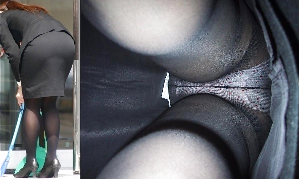 6P More thonged upskirts a japanese women bent over