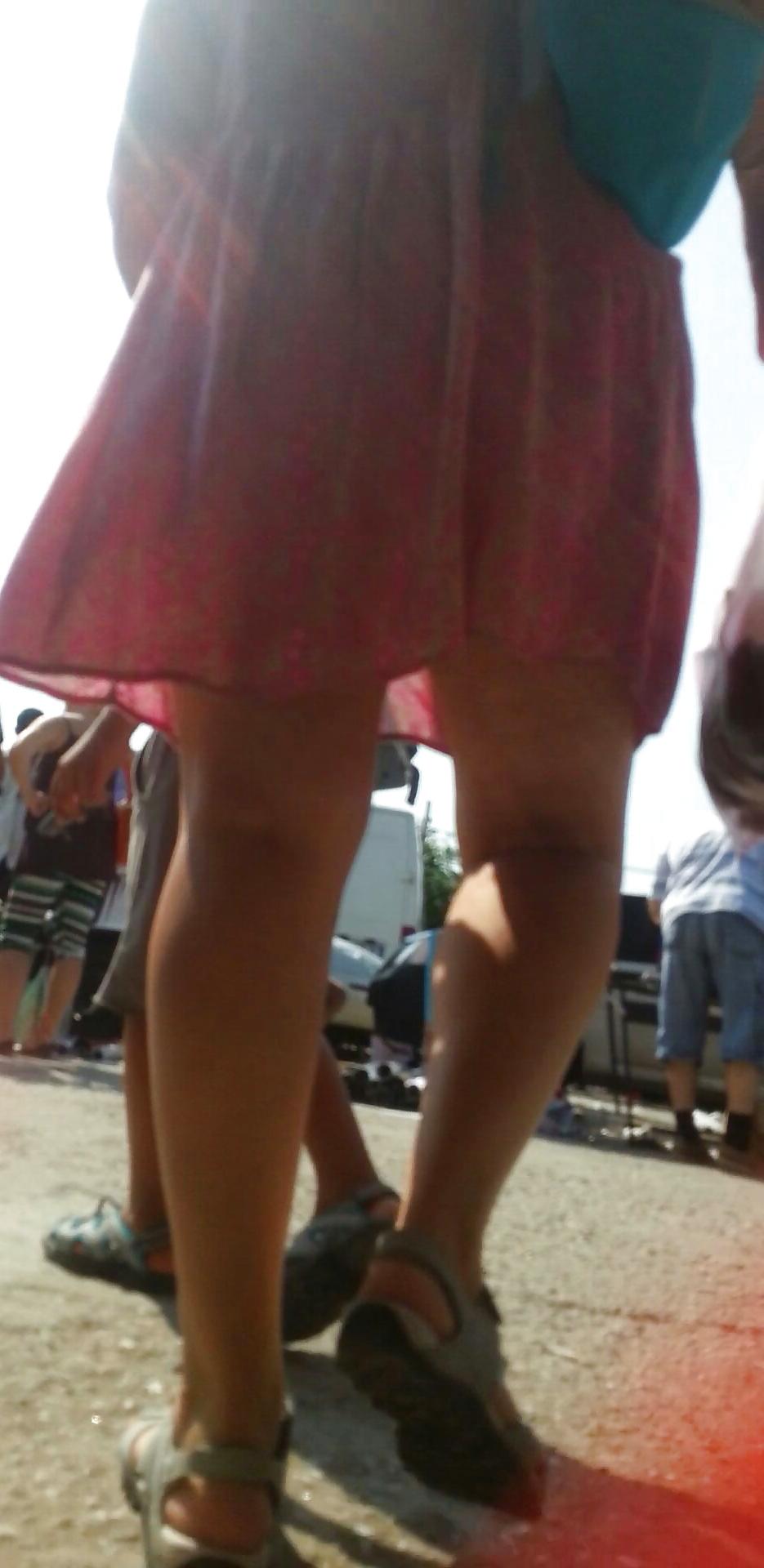 13P Spy sexy mature skirt romanian