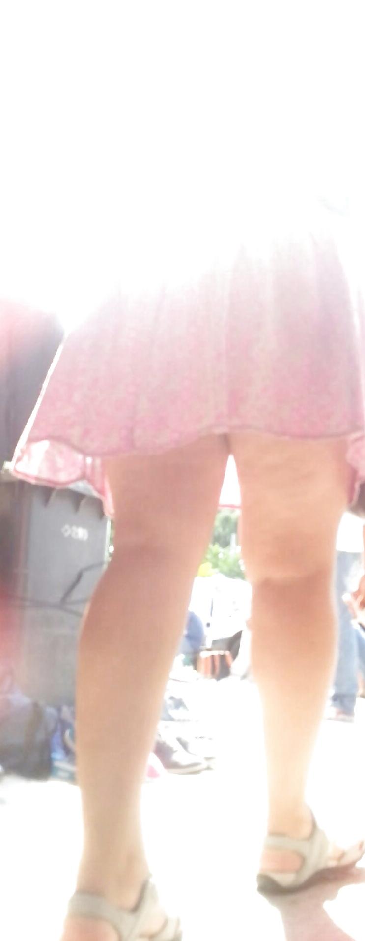 13P Spy sexy mature skirt romanian