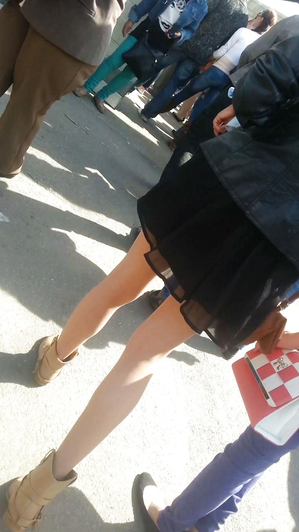 22P Sexy feet and skirt romanian