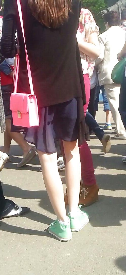 22P Sexy feet and skirt romanian