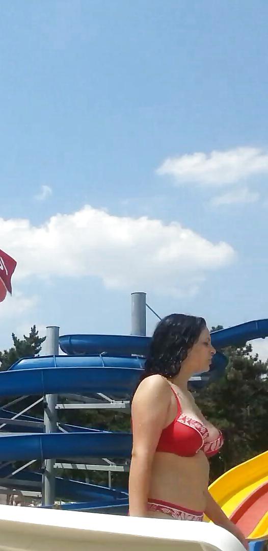 25P Spy old + young boobs pool romanian